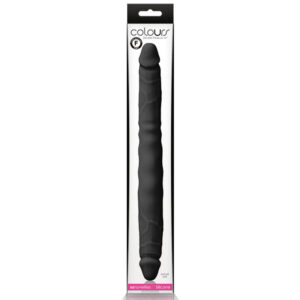 Colours Double Pleasure 12in Dildo Black