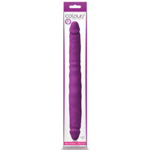 Colours Double Pleasure 12in Dildo Purp