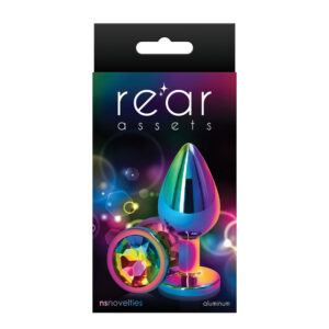 Rear Assets Anal Plug Medium Rainbow