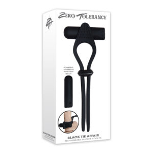 ZT Black Tie Affair Cock Tie Black