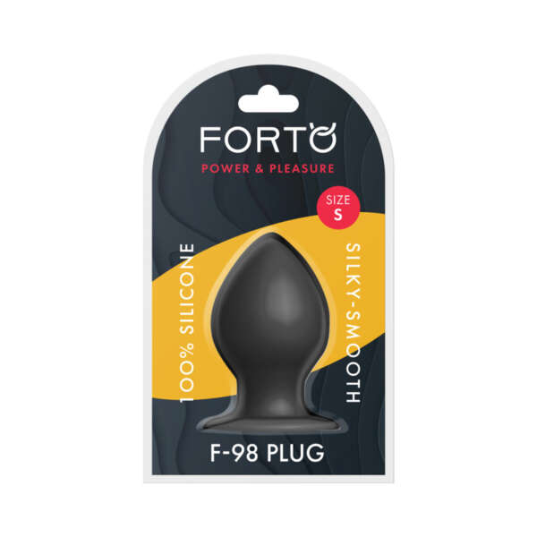 Forto F-98 Cone Silicone Plug Sml Blk