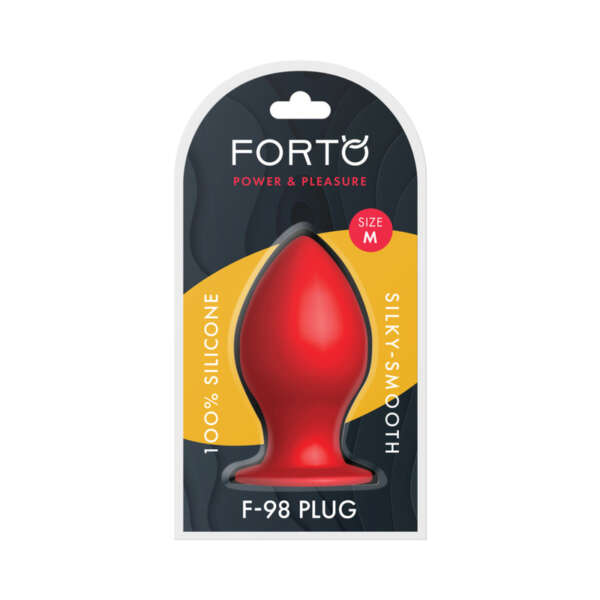 Forto F-98 Cone Silicone Plug Med Red