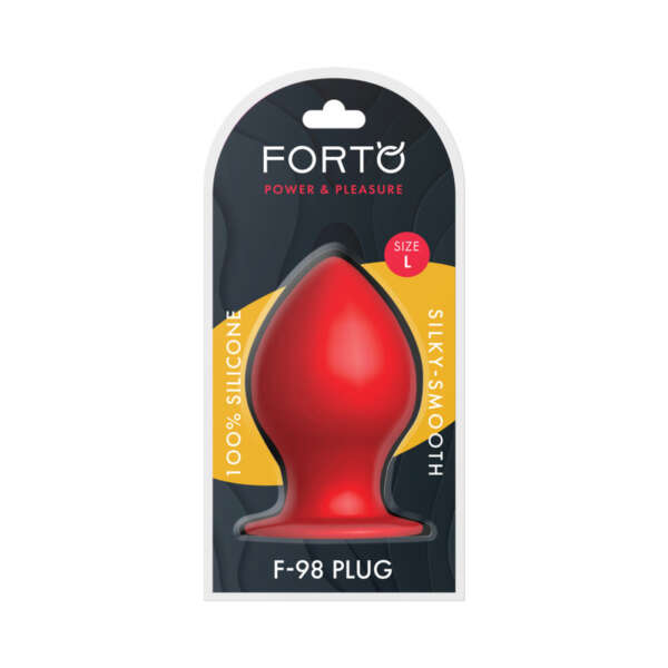 Forto F-98 Cone Silicone Plug Lrg Red