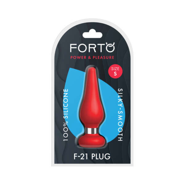 Forto F-21 Tear Drop Sili Plug Sml Red