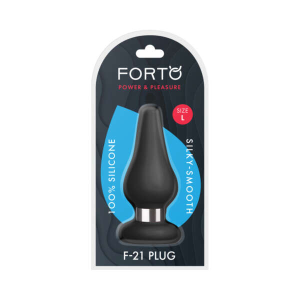Forto F-21 Tear Drop Sili Plug Lrg Blk