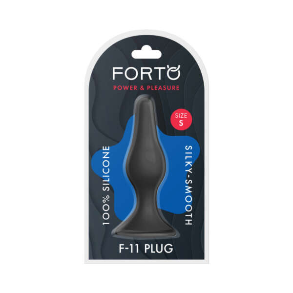 Forto F-11 Lungo Silicone Plug Sml Blk