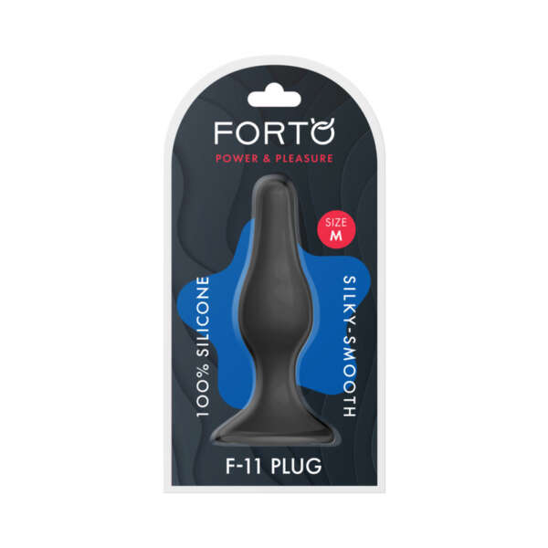 Forto F-11 Lungo Silicone Plug Med Blk
