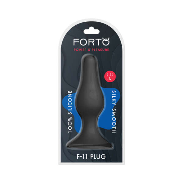Forto F-11 Lungo Silicone Plug Lrg Blk