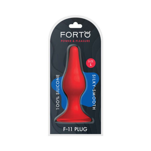 Forto F-11 Lungo Silicone Plug Lrg Red
