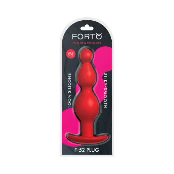 Forto F-52 Cone Beads Silicone Plug Red
