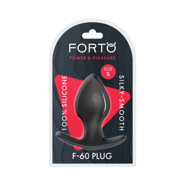 Forto F-60 Spade Silicone Plug Sml Blk