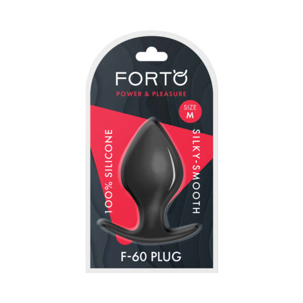 Forto F-60 Spade Silicone Plug Med Blk