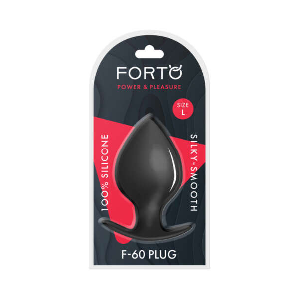 Forto F-60 Spade Silicone Plug Lrg Blk