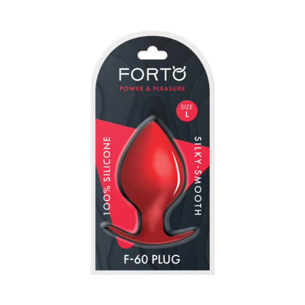 Forto F-60 Spade Silicone Plug Lrg Red