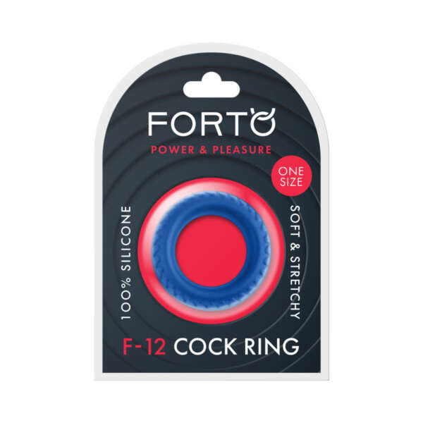 Forto F-12 Silicone Cockring 35mm Blue