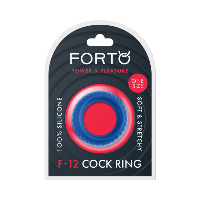 Forto F-12 Silicone Cockring 35mm Blue