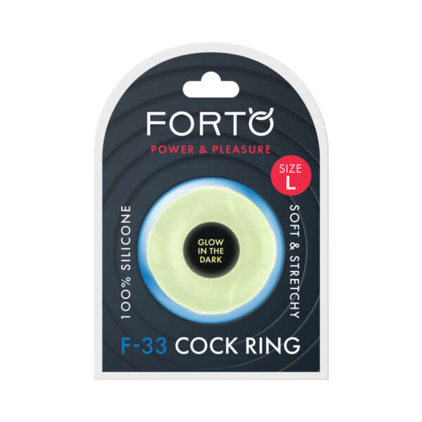 Forto F-33 Silicone Cockring Large Glow