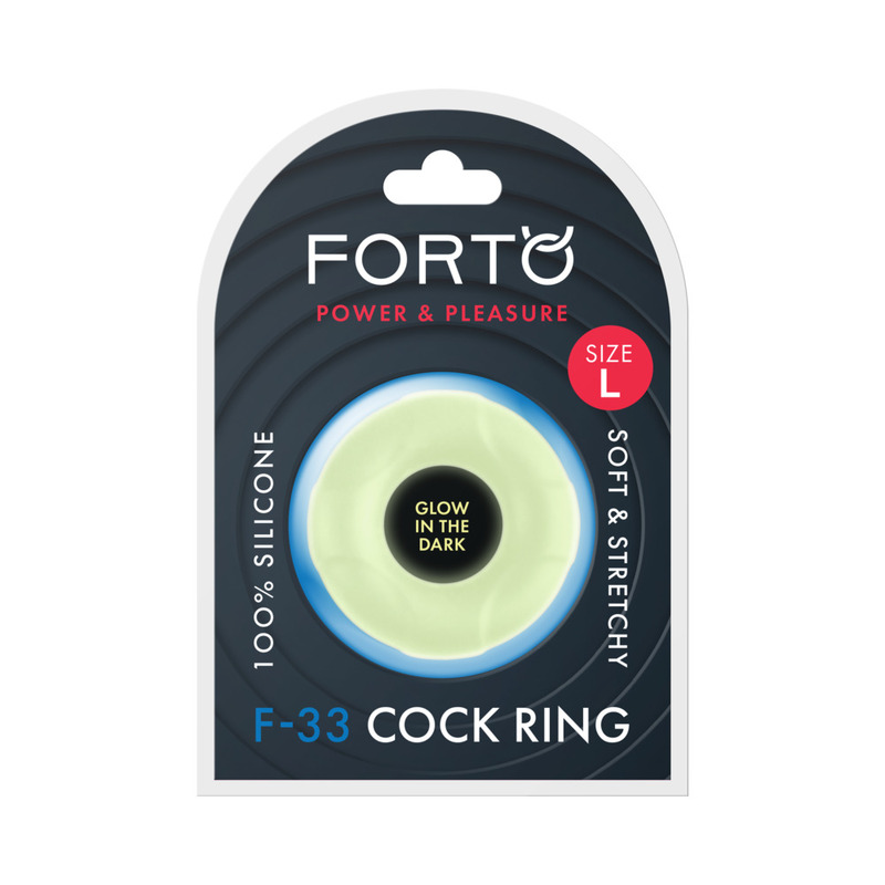 Forto F-33 Silicone Cockring Large Glow