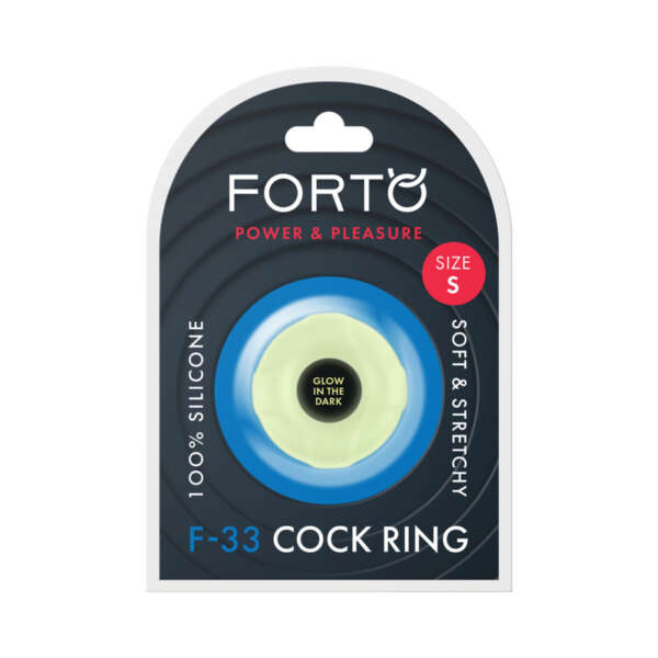 Forto F-33 Silicone Cockring Small Glow