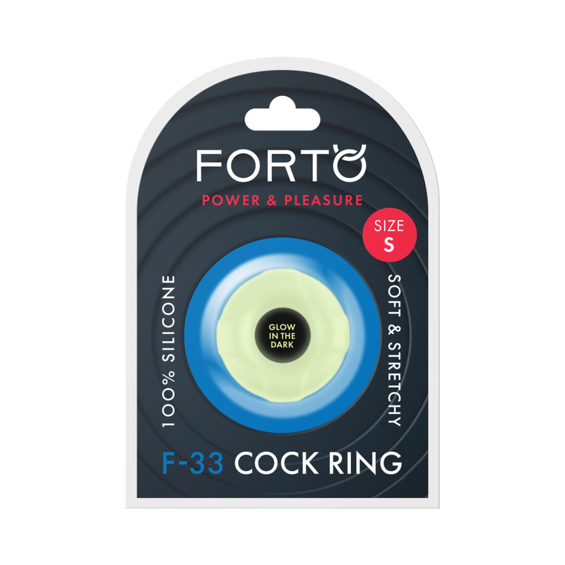 Forto F-33 Silicone Cockring Small Glow
