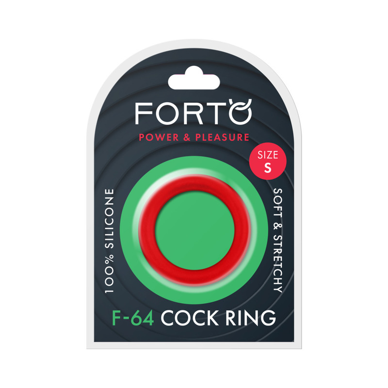 Forto F-64 Wide Sili Cockring Sml Red