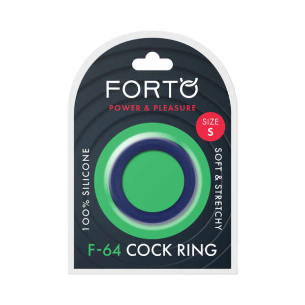 Forto F-64 Wide Sili Cockring Sml Blue