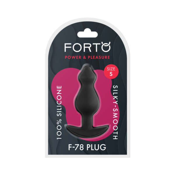 Forto F-78 Pointee Silicone Plug Sml Blk