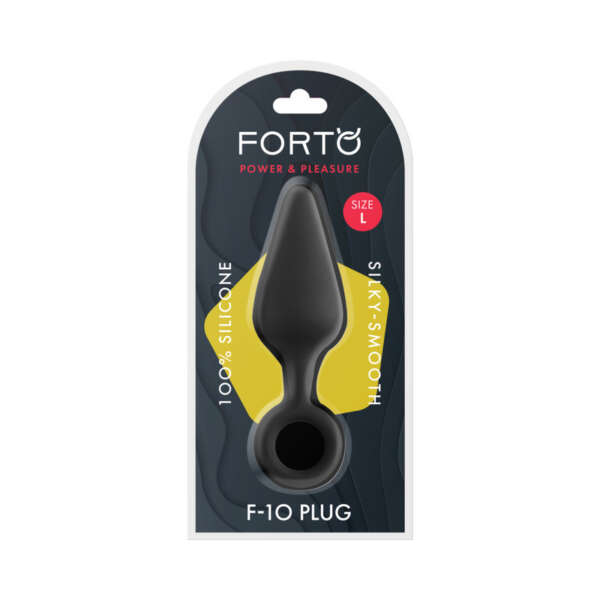 Forto F-10 Sili Plug w/Pull Ring Lrg Blk