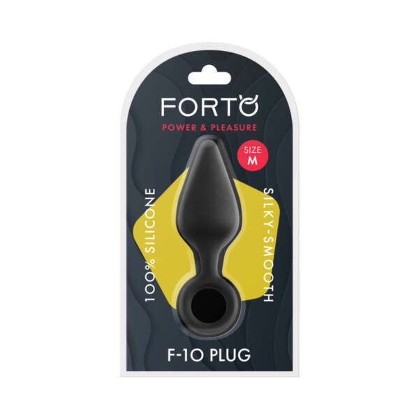 Forto F-10 Sili Plug w/Pull Ring Med Blk