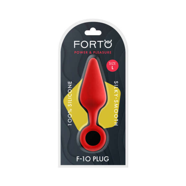 Forto F-10 Sili Plug w/Pull Ring Lrg Red