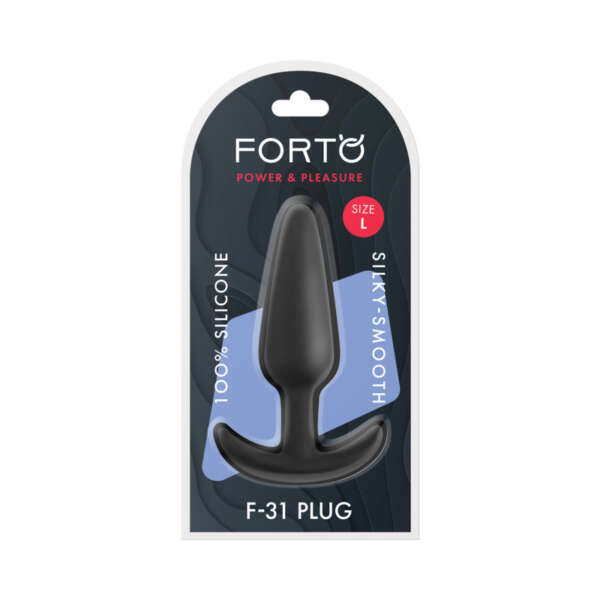 Forto F-31 Silicone Plug Large Blk