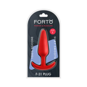Forto F-31 Silicone Anal Plug Large Red