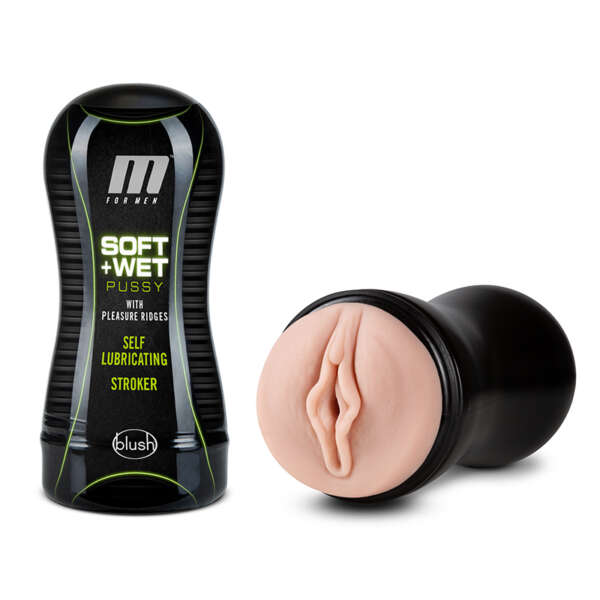 M for Men Soft + Wet Pussy w/Ridges Beig