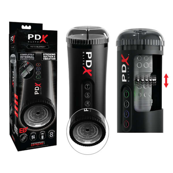 PDX Elite Moto Blower Mast Clear/Black