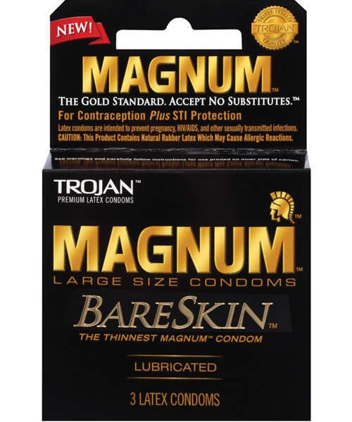 Trojan Magnum Bareskin Condoms - Pack of 3