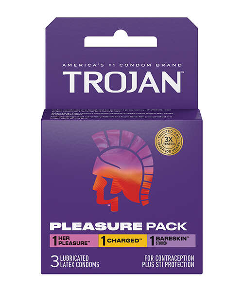 Trojan Pleasure Condoms - Asst. Box of 3