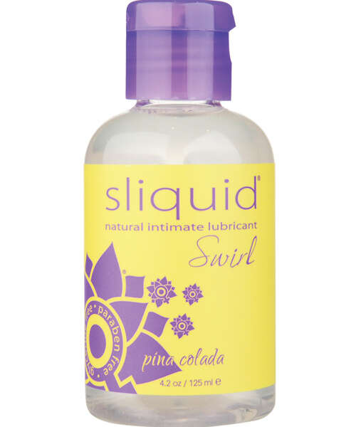Sliquid Naturals Swirl Lubricant - 4.2 oz Pina Colada