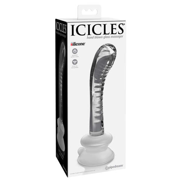 Icicles #88 Glass G-Spot Massager Clear