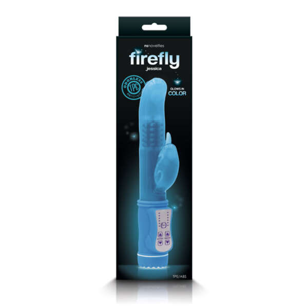 Firefly Jessica Dolphin Vibrator Blue