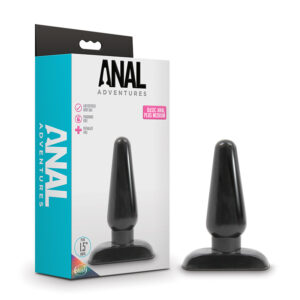 Anal Adventures Basic Anal Plug Med Blk