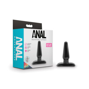 Anal Adventures Basic Anal Plug Sml Blk