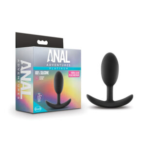 Anal Adventures Vibra Slim Plug Med Blk