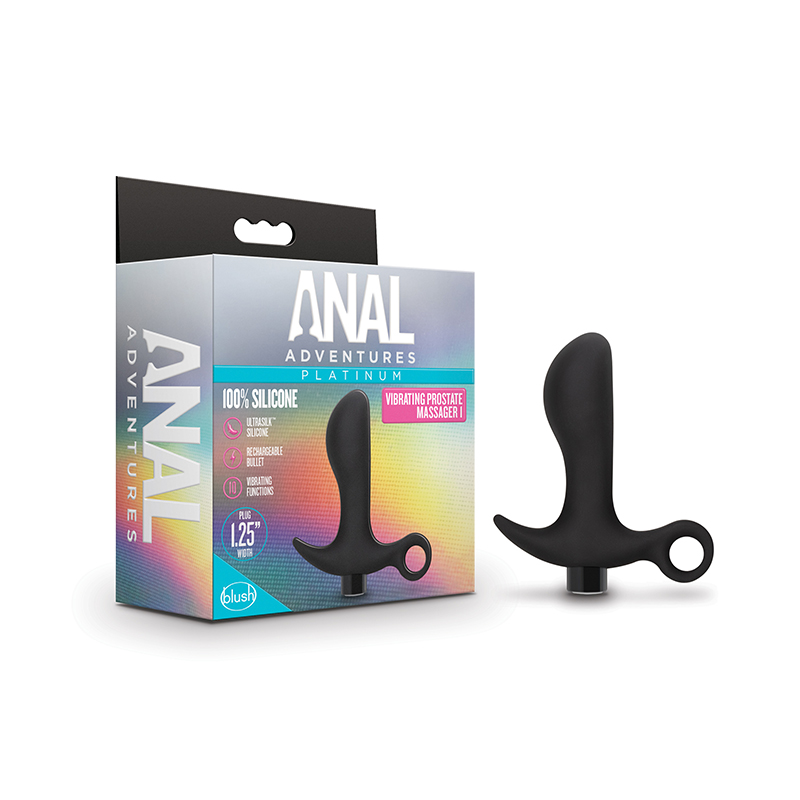 Anal Adventures VibrProstateMassag01 Blk