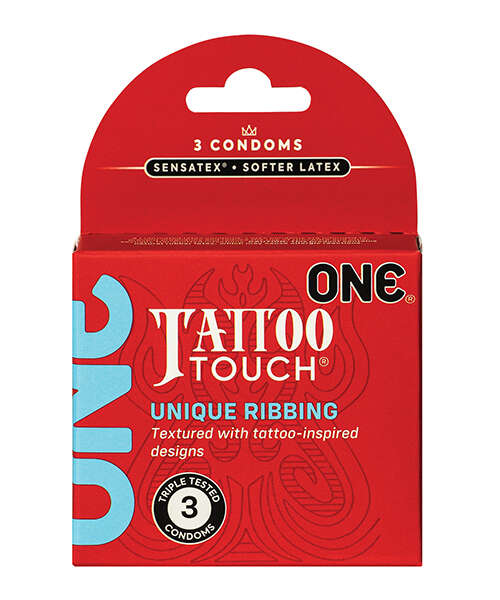 One Tattoo Touch Condoms - Pack of 3