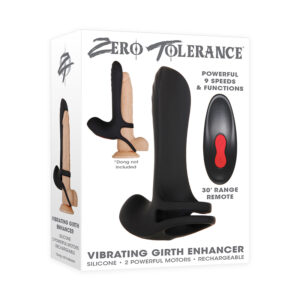 ZT Vibrating Girth Enhancer Cockring Blk
