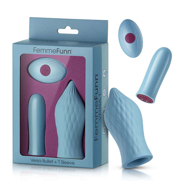 FemmeFunn Versa T Bullet & Sleeve Lt Blu