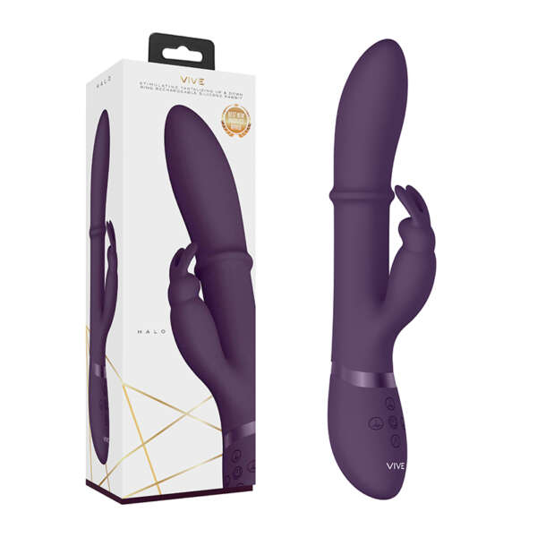 VIVE HALO Stimul Ring Rabbit Vibr Pur