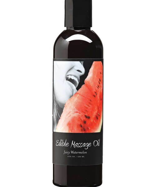 Earthly Body Edible Massage Oil - 8 oz Watermelon