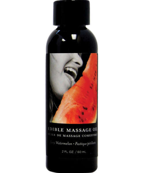 Earthly Body Edible Massage Oil - 2 oz Watermelon