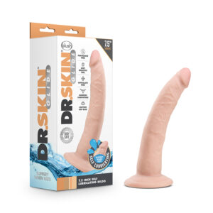 Dr. Skin Glide 7.5in Self Lubr Dildo Bge